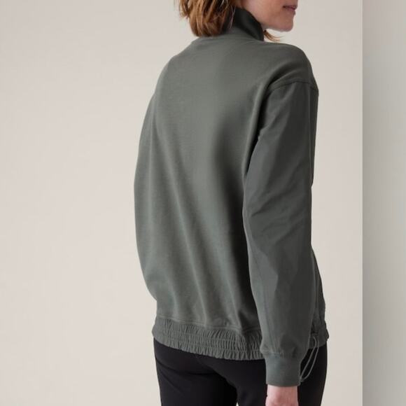 Athleta Triumph Hybrid Half Zip Sweatshirt XL - Picture 2 of 12